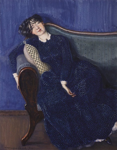 «Спящая молодая дама», 1909 год